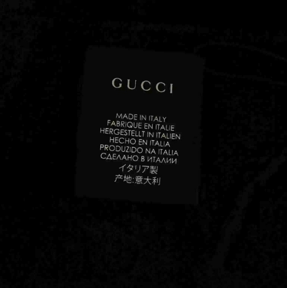 GUCCI Silk/Cashmere "Loved" Sequined Dark Blue Scarf, NWT - Picture 4 of 6